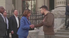 House Speaker Nancy Pelosi makes surprise visit in Ukraine