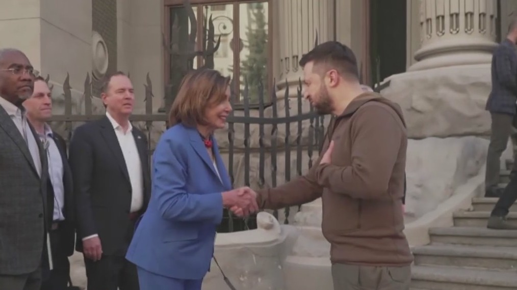 House Speaker Nancy Pelosi makes surprise visit in Ukraine
