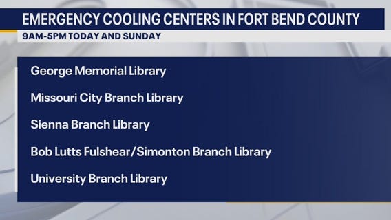 Looking to beat the heat in Fort Bend County? Head to these cooling centers