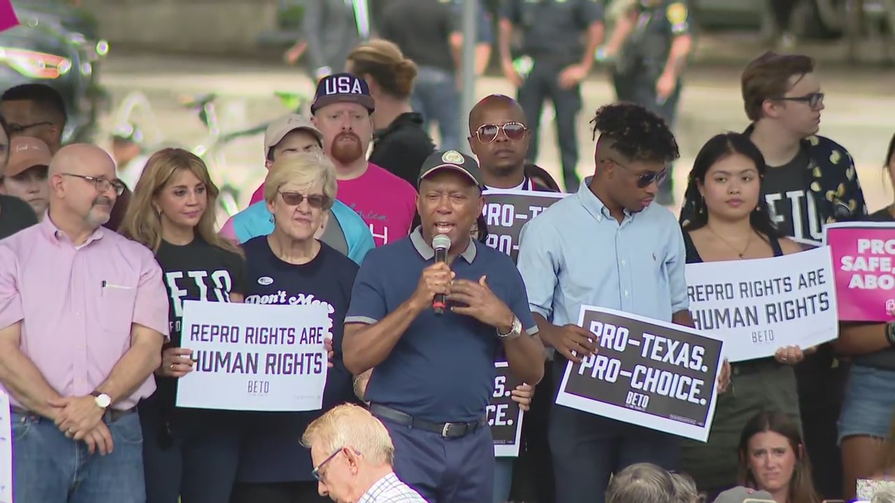 Mayor Turner speaks at Beto O'Rourke Rally for Abortion Rights in Texas