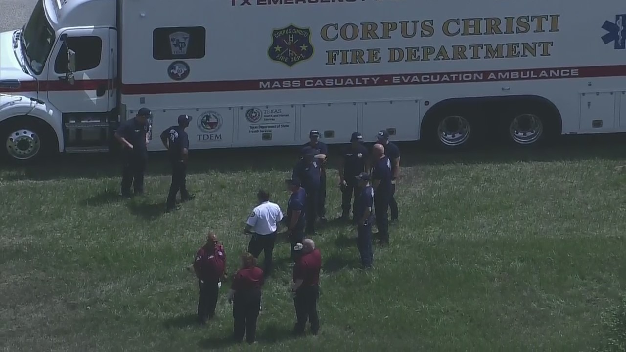 Dozens of migrants discovered inside a tractor-trailer that broke down north of Ganado, Texas
