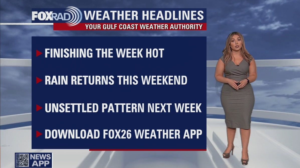 Hot couple days followed by a welcomed front