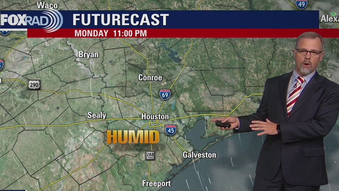 Monday evening weather forecast