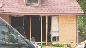 Child caught after crashing into house, Harris County deputy's patrol car and running away