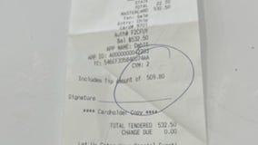 Customer disputing $500 tip at Houston-area ice cream restaurant