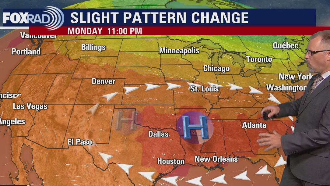 Monday evening weather forecast