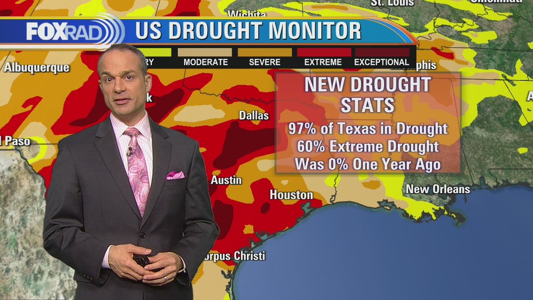 Much of Texas faces a drought with abnormally dry conditions