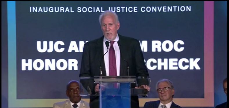 San Antonio Spurs Coach Gregg Popovich makes surprise appearance at Social Justice Summit