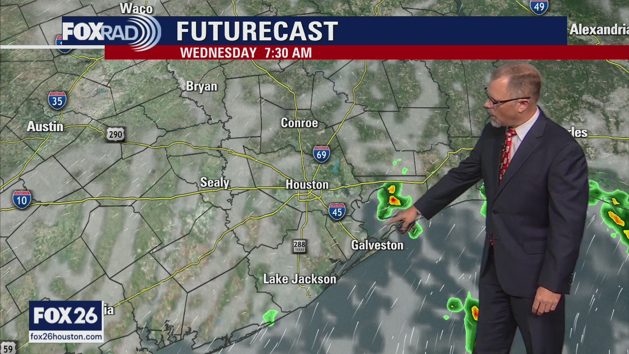 Wetter, cooler weather thru rest of week