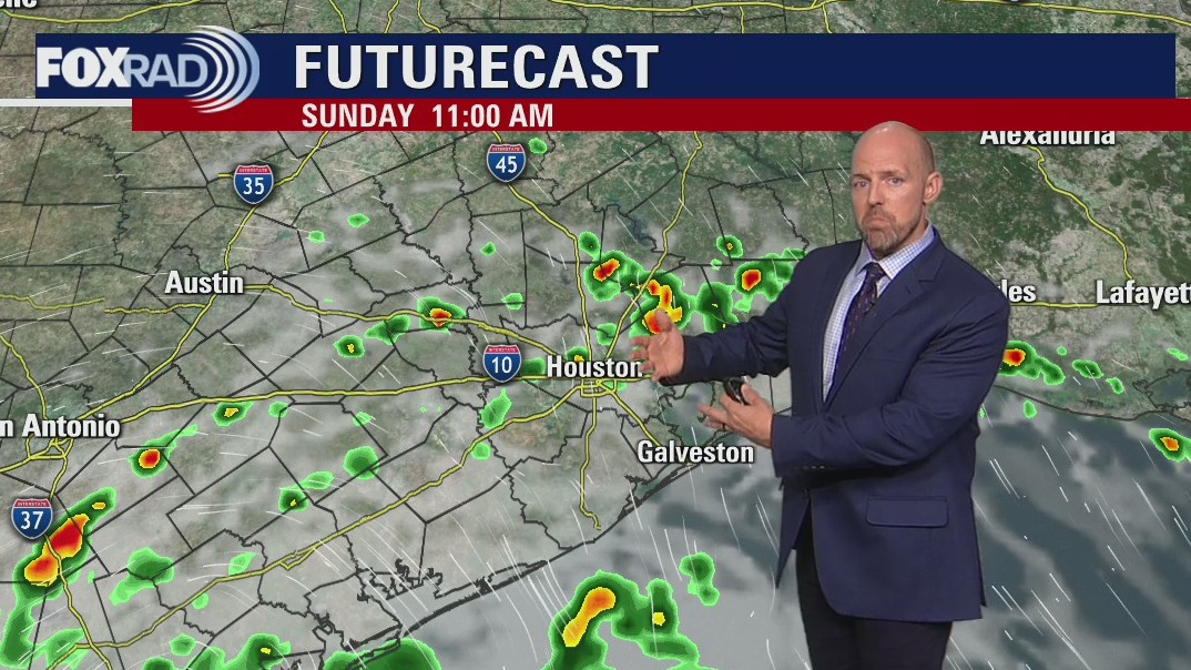 Saturday evening/Sunday morning forecast