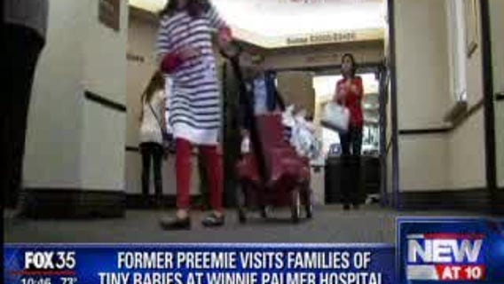 Former preemie visits families of tiny babies