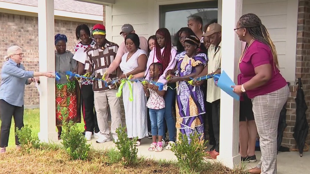 Refugee family gifted new home in northeast Houston
