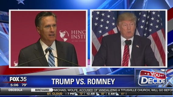 Trump and Romney engage in war of words