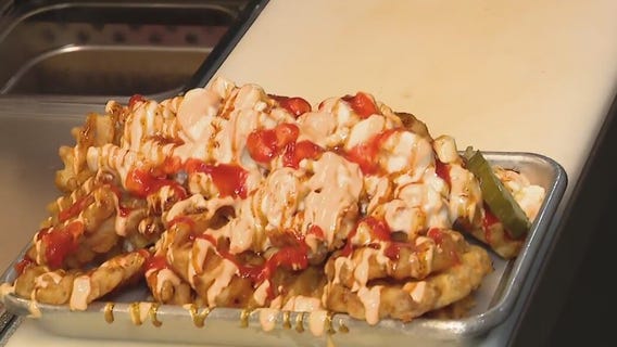 Sweet, salty and spicy flavors at the Waffle Bus