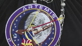 Space Center Souvenirs selling Artemis mission merch