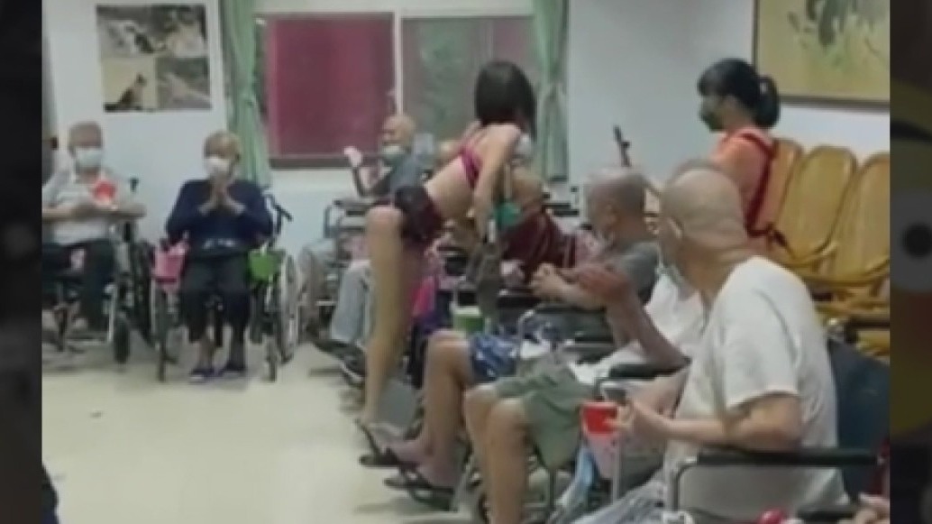 Taiwanese retirement home hires adult dancer as live entertainment
