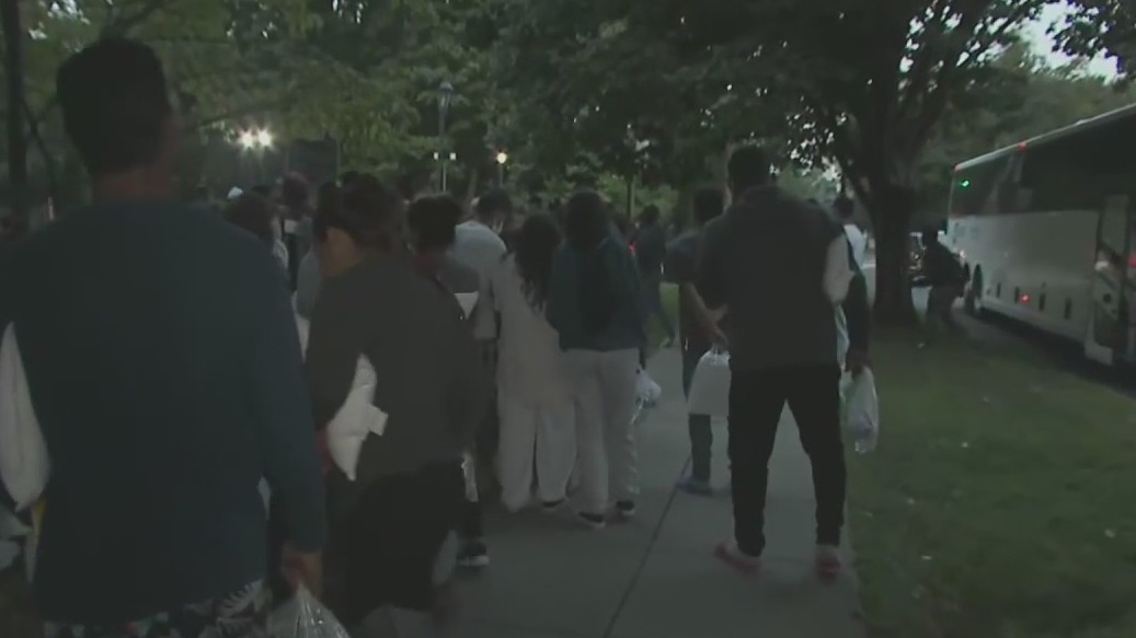 More than 100 migrants shipped from Texas to VP Kamala Harris' home in D.C.