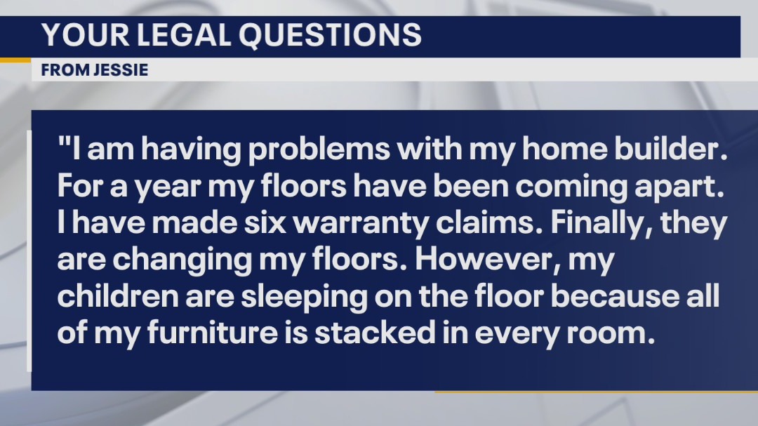 Your Legal Questions: Home builder; landlord took TV; problems with coworker, neighbor