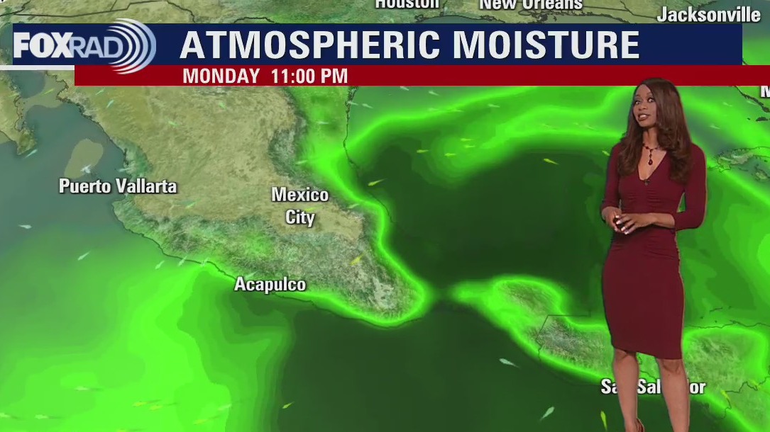 Monday evening weather forecast