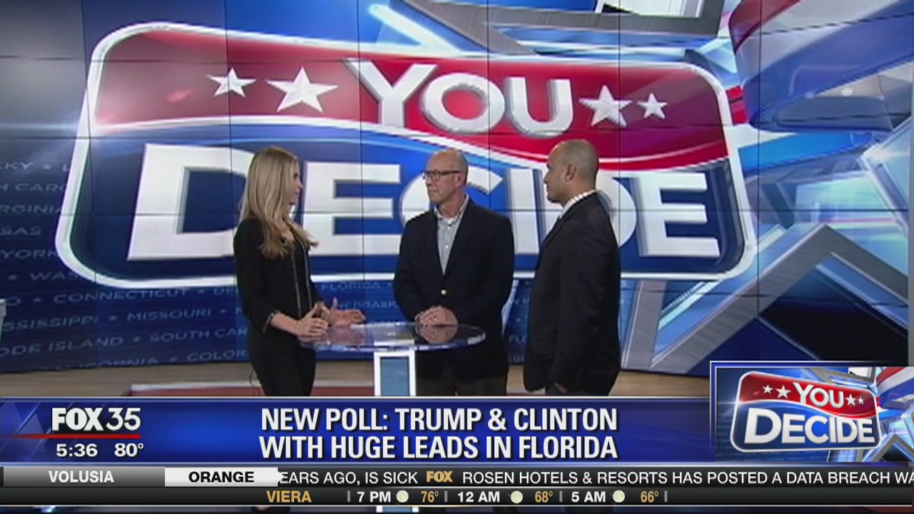 Trump and Clinton lead Florida polls
