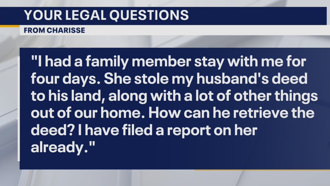 Your Legal Questions: Family homestead, stolen land deed, losing property in divorce