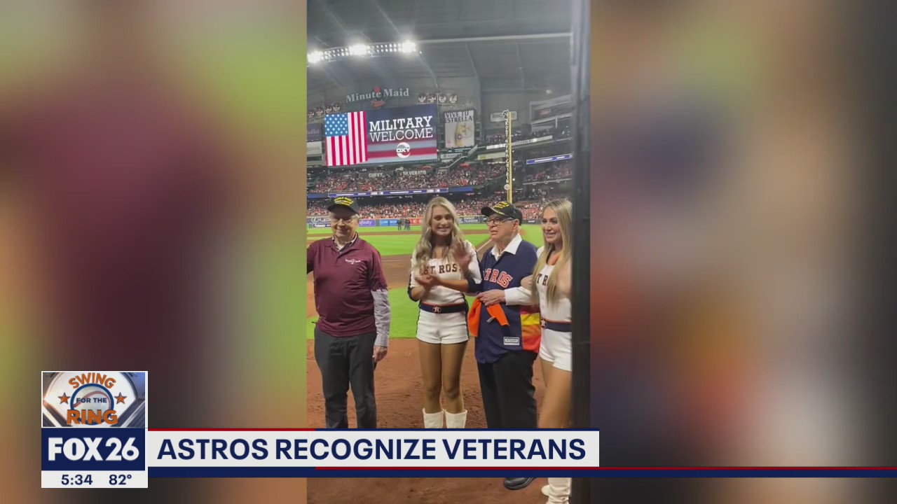 Houston Astros recognize veterans