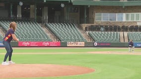 FOX 26 crew takes the pitcher's mound