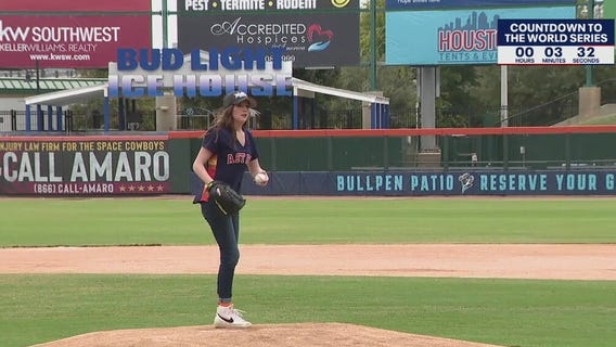 FOX 26 crew take to the pitcher's mound