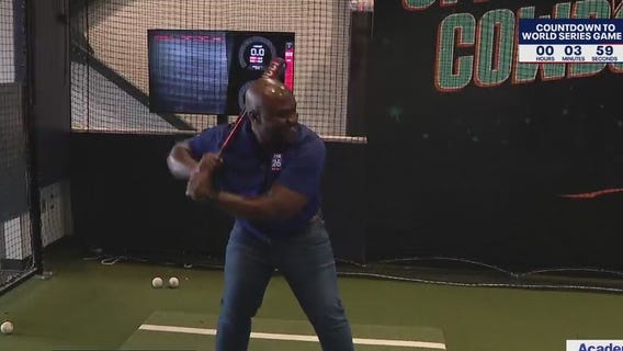 FOX 26 crew takes a swing at the batting cages