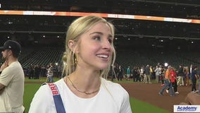 Reagan Bregman talks with FOX 26 after Astros win