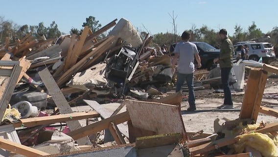 Family home leveled after tornado outbreak in Texas