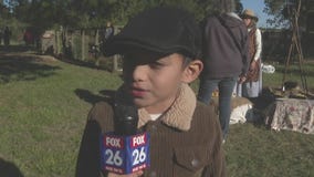 FOX 26's 7-year-old guest reporter talks more on local harvest festival