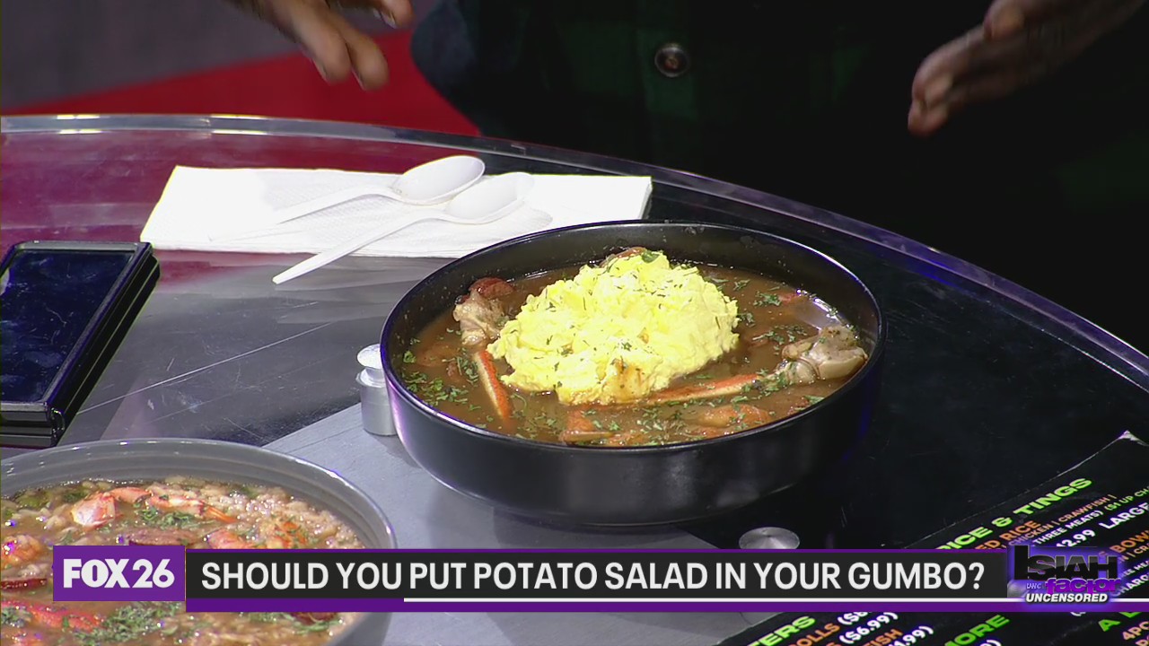 Should you put potato salad in your gumbo?
