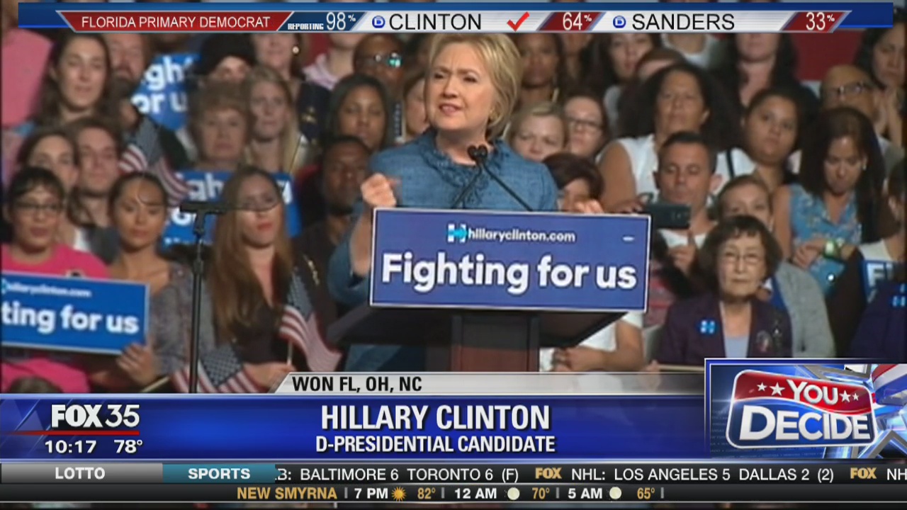 Hillary Clinton wins Florida