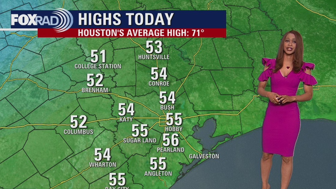 More rain, chilly Sunday evening in the 50s