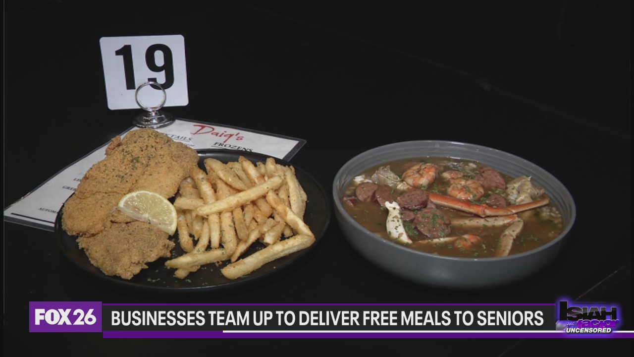 Two businesses team up to deliver free meals to seniors