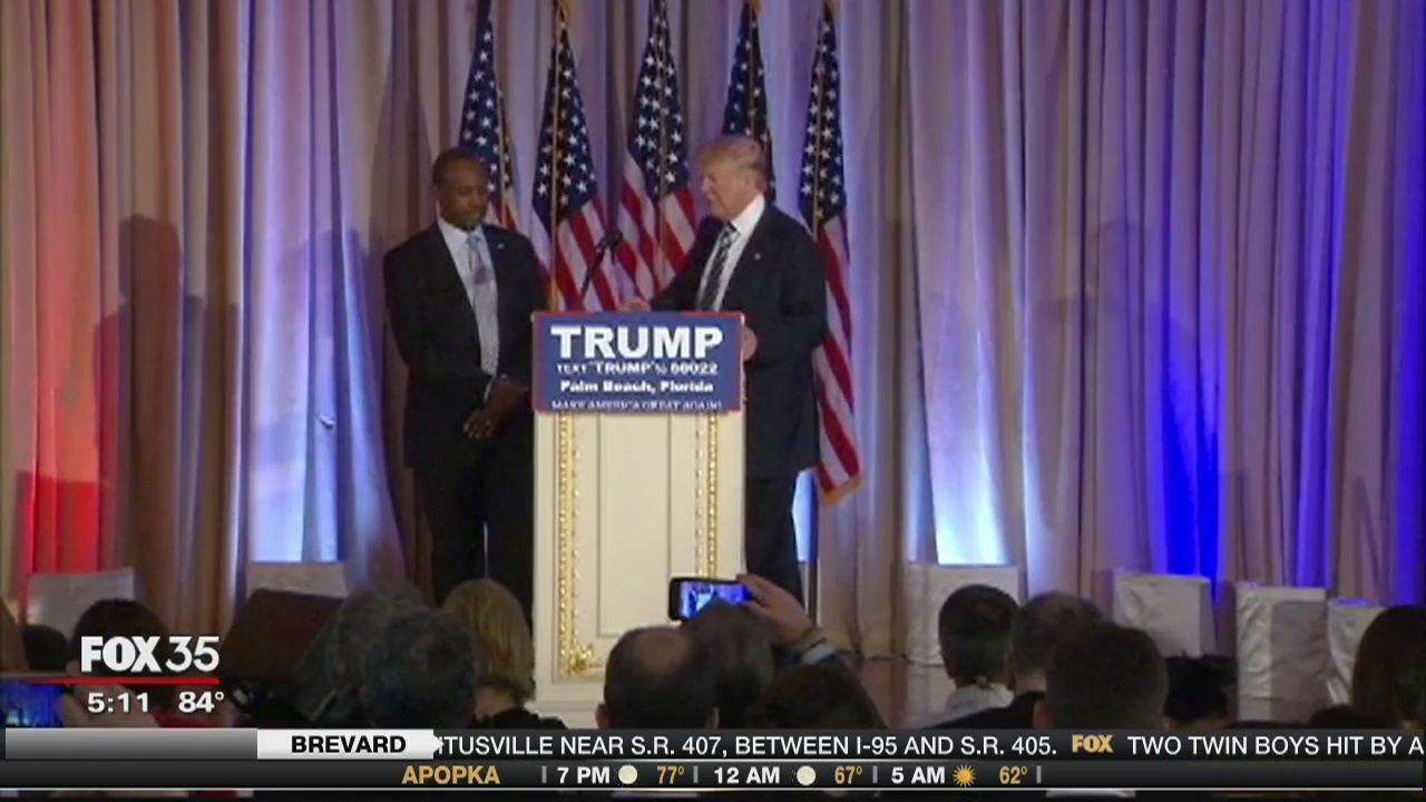 Cruz hits Trump who gets endorsement from Carson