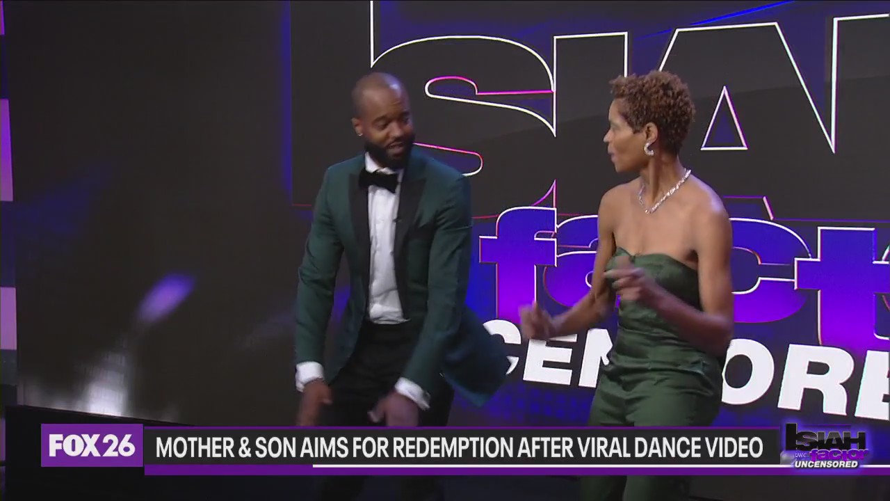 Mother and son's 'Cuff It' wedding dance goes viral