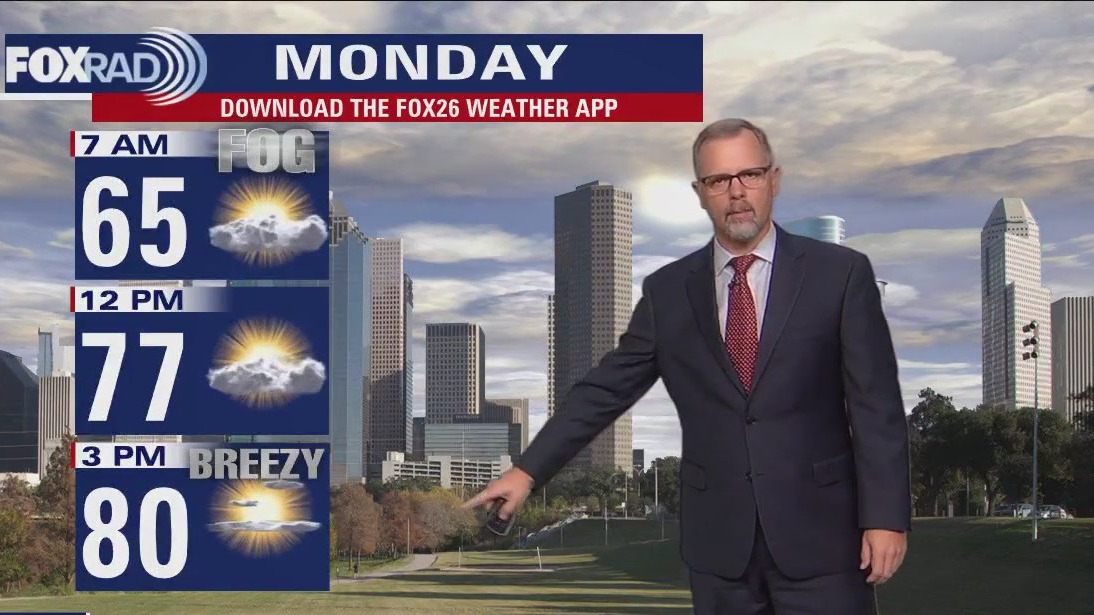 Saturday evening/Monday morning weather forecast