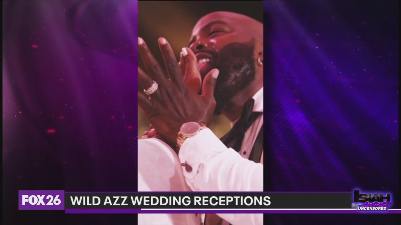 Newlyweds turn up the heat in wild wedding reception