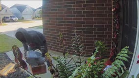 Porch pirates strike in reverse, returning packages they stole from a family