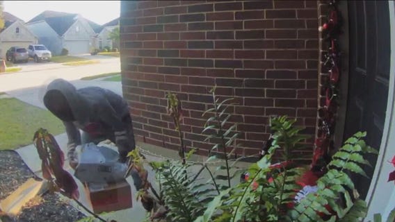 Porch pirates strike in reverse, returning packages they stole from a family
