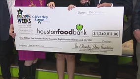 Houston Restaurant Weeks check presentation: $1.2M raised for Houston Food Bank