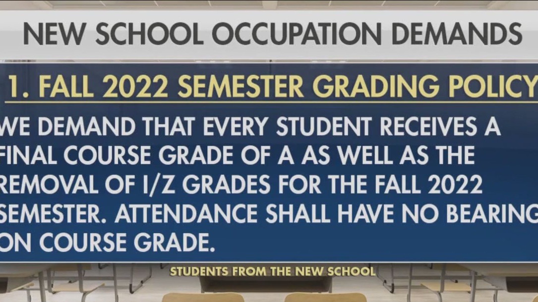 Students at a New York college demanding all A's for the semester