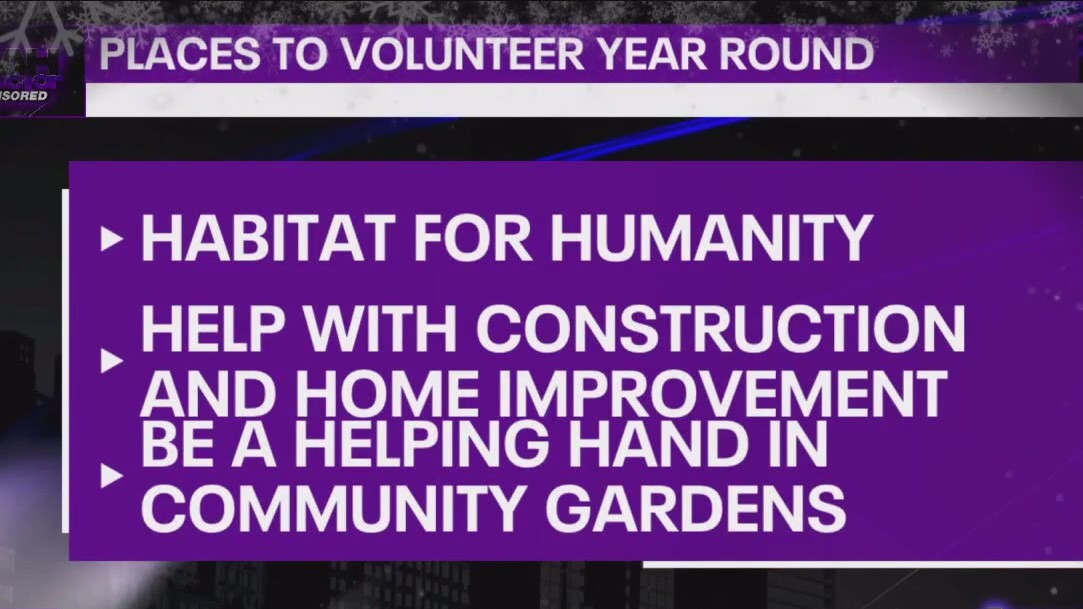 Places to volunteer year-round