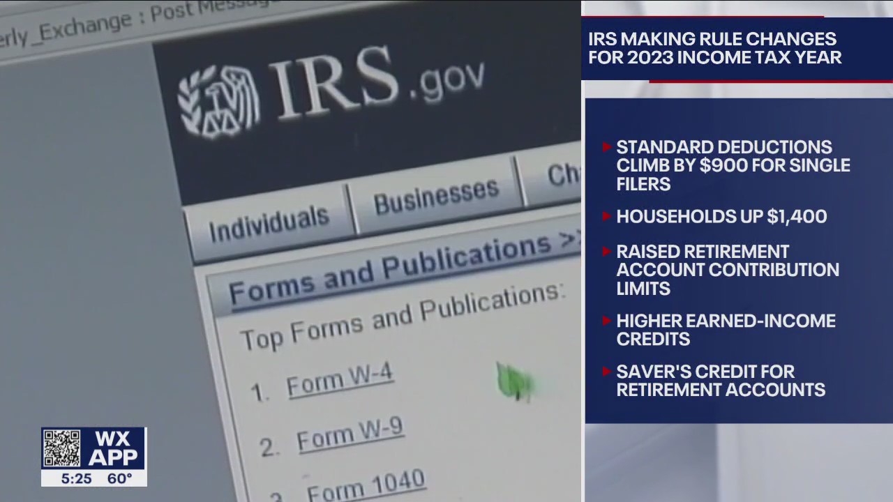 Rule changes for 2023 tax year