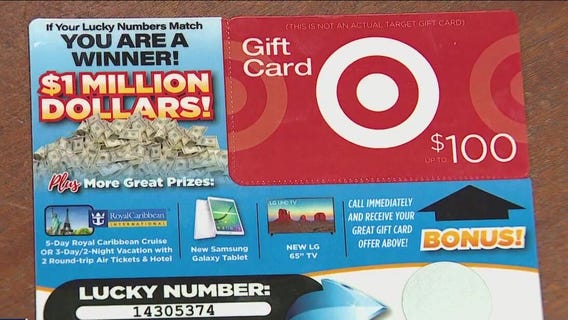 Fake Target prize cards left on cars