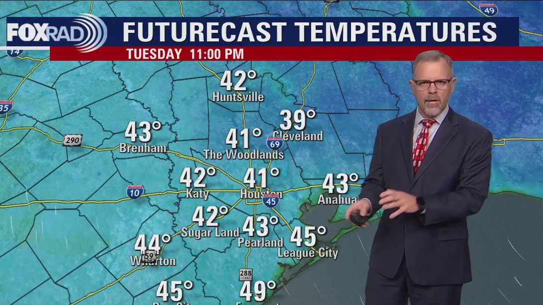 Tuesday evening weather forecast