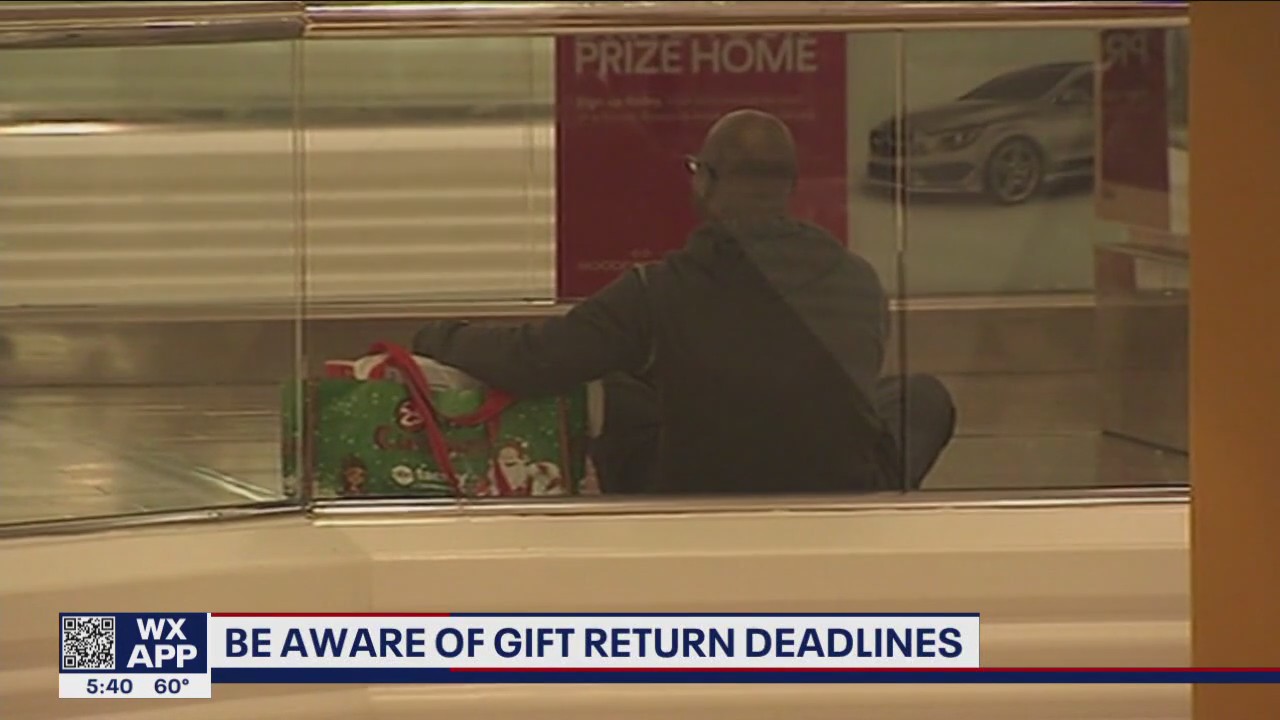 Be aware of deadlines to return gifts