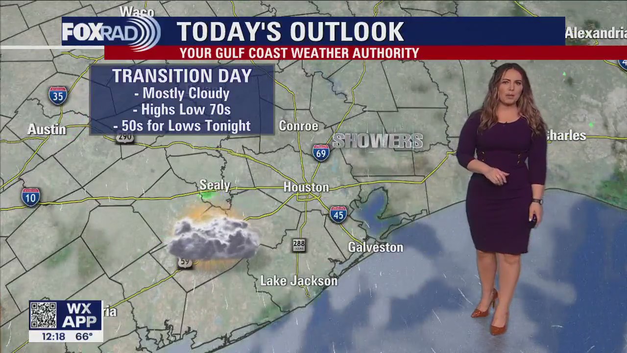 Mostly cloudy, warm Friday afternoon in low 70s